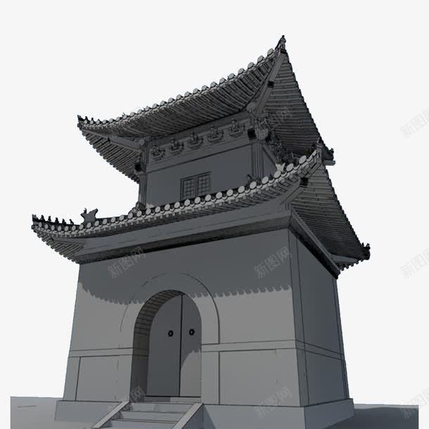 庄严的古城门建筑png免抠素材_新图网 https://ixintu.com 中国古建筑物 古城门 古色古香 大气的 庄严 建筑物 气派的 长安城 雄伟