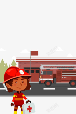 安全教育日消防安全救护素材