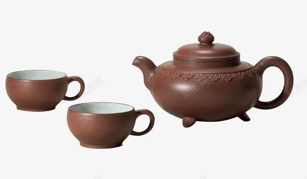 紫砂壶png免抠素材_新图网 https://ixintu.com 古典 古董紫砂壶 喝茶 烤制 紫砂壶 褐色
