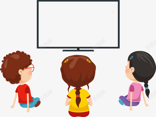 正在看电视的孩子png免抠素材_新图网 https://ixintu.com 孩子 孩子看电视 看电视 看电视PNG 矢量看电视