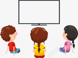 和孩子看电视正在看电视的孩子高清图片