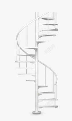 别墅楼梯白色楼梯高清图片