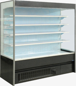 冷藏柜实物横式超市保鲜柜高清图片