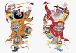 中国传统门神年画门神高清图片