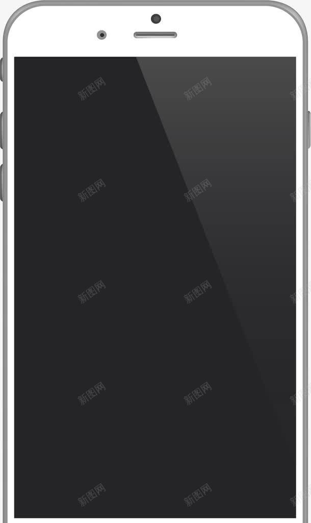白色手机模型png免抠素材_新图网 https://ixintu.com iphone7 白色苹果手机 苹果手机