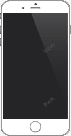 iphone白色白色手机模型高清图片
