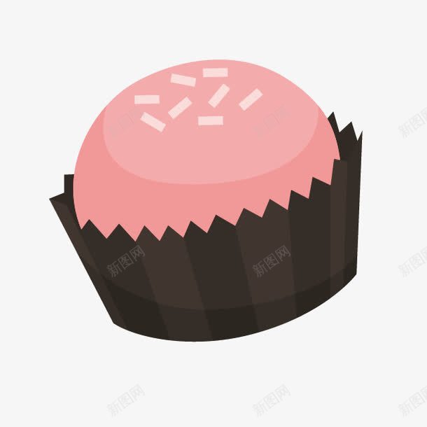 纸杯蛋糕png免抠素材_新图网 https://ixintu.com 奶油 泡芙 甜品 粉色