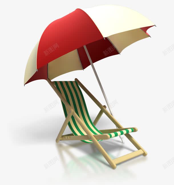 沙滩上的躺椅和遮阳伞png免抠素材_新图网 https://ixintu.com PNG 凉伞 坐躺椅子 沙滩 躺椅 遮阳伞
