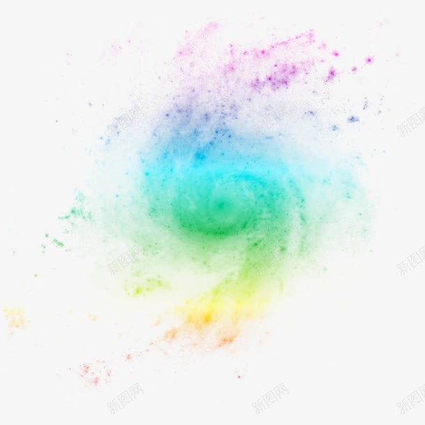 彩色银河系png免抠素材_新图网 https://ixintu.com 彩色效果图片 彩色科幻元素 彩色银河系元素 彩色银河系效果