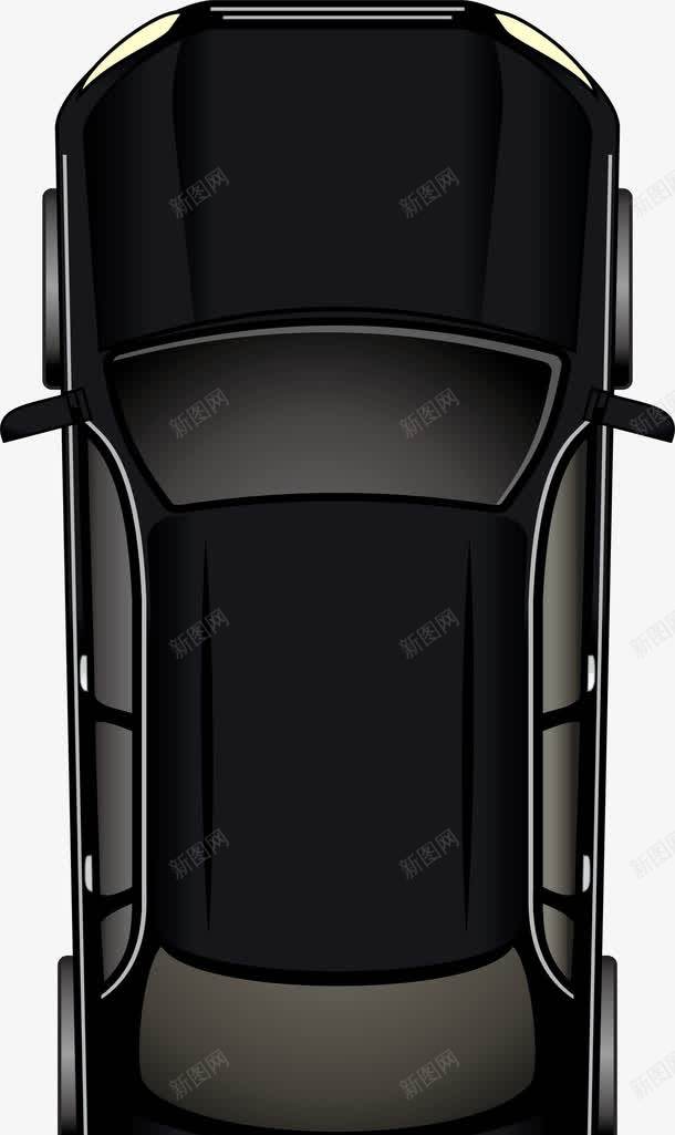 黑色汽车png免抠素材_新图网 https://ixintu.com 俯视图 商务 城市俯视 小汽车俯视 小汽车俯视图 黑色