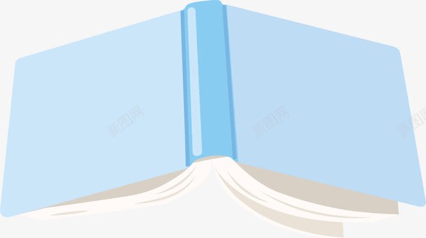 一本扣着的书png免抠素材_新图网 https://ixintu.com 一本书 倒扣书本 矢量png 翻开的书 蓝色的书 蓝色笔记本