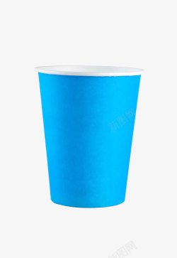 蓝色的茶杯蓝色纸杯高清图片