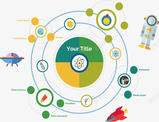 航空航天科技图表矢量图ai免抠素材_新图网 https://ixintu.com 信息图表 星系轨道 矢量png 科技图表 科研图表 航空航天 矢量图