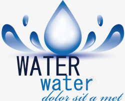 水能源创意水滴节水LOGO元素矢量图图标高清图片