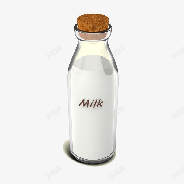 卡通玻璃牛奶瓶png免抠素材_新图网 https://ixintu.com 包装 卡通 卡通牛奶瓶 牛奶 牛奶瓶 玻璃瓶 瓶塞 设计