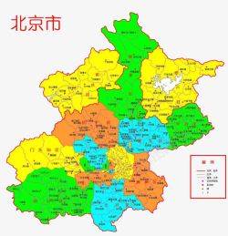 北京市各地县区地图素材