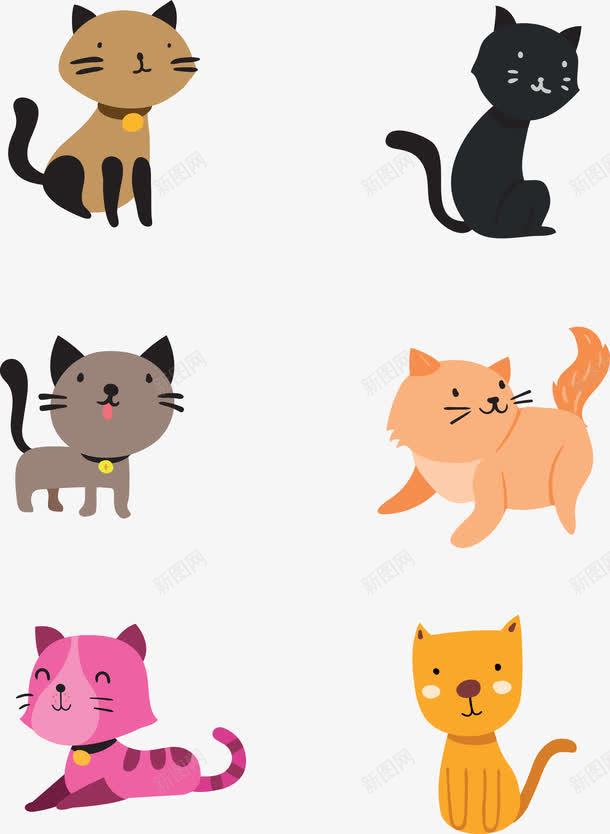 手绘猫咪png免抠素材_新图网 https://ixintu.com 卡通 小猫 幼儿绘画 手绘 猫咪