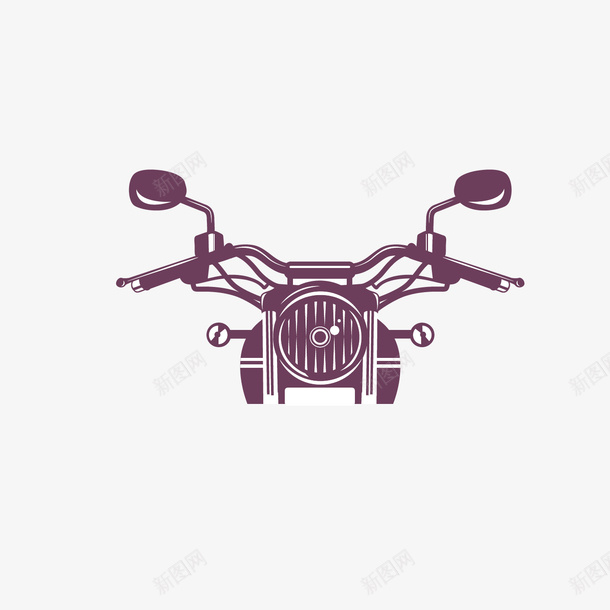 手绘摩托车方向手柄png免抠素材_新图网 https://ixintu.com 卡通摩托车 手绘配件 摩托 摩托配件 方向手柄 车辆 配件