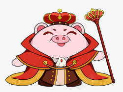 殿下卡通手绘猪界王子殿下高清图片