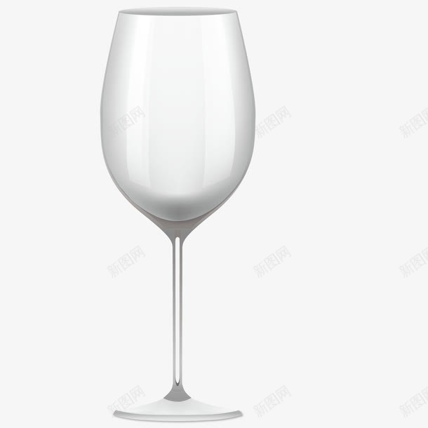 玻璃杯矢量图ai免抠素材_新图网 https://ixintu.com 器皿 白色 红酒杯 透明 矢量图