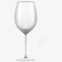 白色酒杯玻璃杯矢量图高清图片