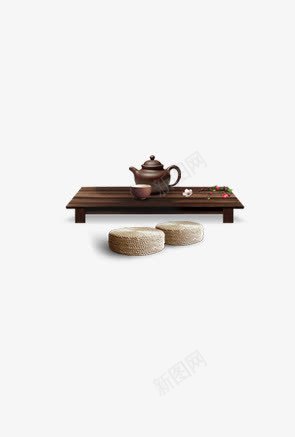 一套中国风古典茶几png免抠素材_新图网 https://ixintu.com 一套茶几 中国风 古典 舒适 茶几