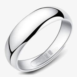 简单的戒指简单大方的银戒指高清图片