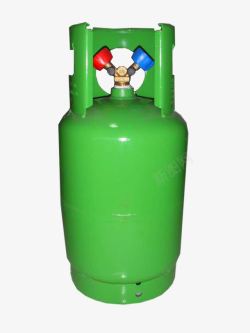 绿色双口煤气瓶素材