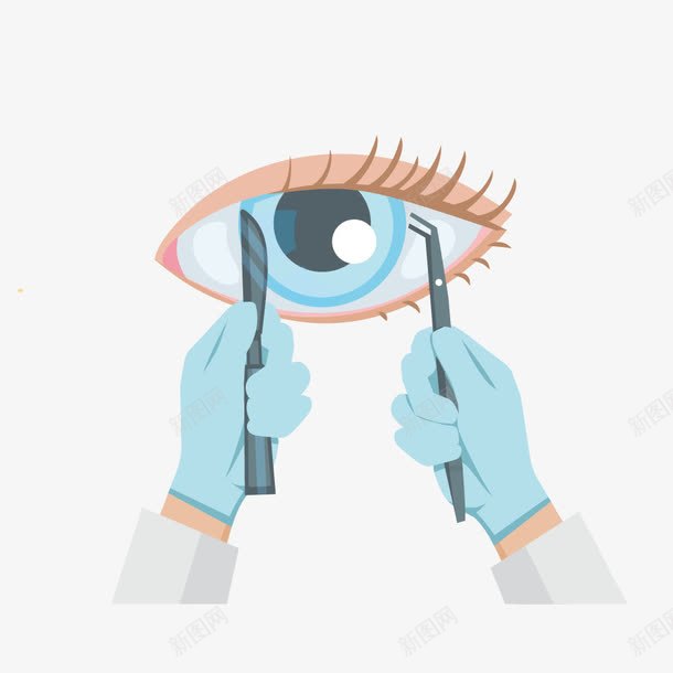 眼睛近视手术png免抠素材_新图网 https://ixintu.com 手术 眼睛 视力 近视 预防近视
