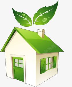 房屋安全绿叶房子高清图片
