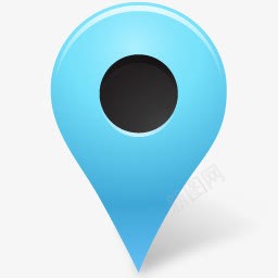 蓝色的地图标记图标png_新图网 https://ixintu.com 地标 大头针