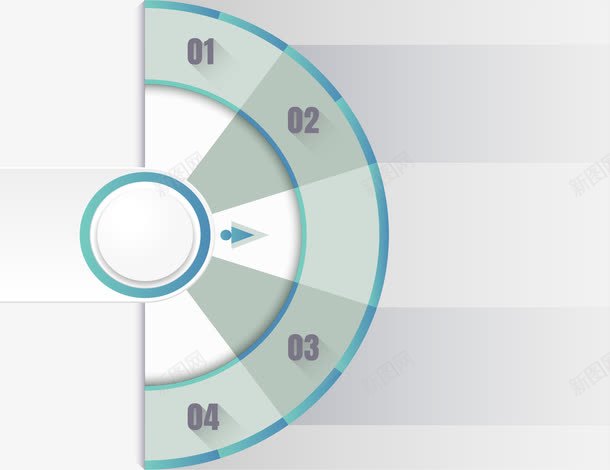 半圆指针步骤图表png免抠素材_新图网 https://ixintu.com 仪表盘 半圆形 指针 步骤