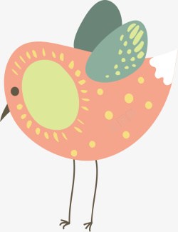 彩色小鸟森林动物卡通插画矢量图素材