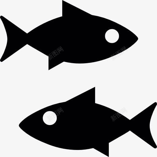 鱼的轮廓图标png_新图网 https://ixintu.com 动物 双鱼图 双鱼座 海洋生物 鱼类