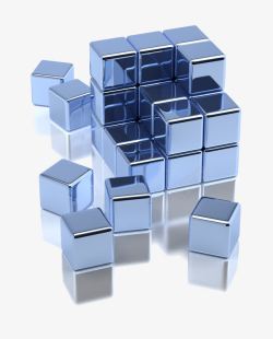 立方体拼图素材