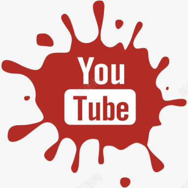 社会媒体污点集youtube创图标图标