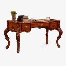 家用红木桌复古木质桌子高清图片