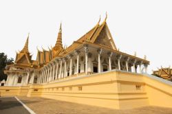 着名金边皇宫柬埔寨著名金边皇宫高清图片
