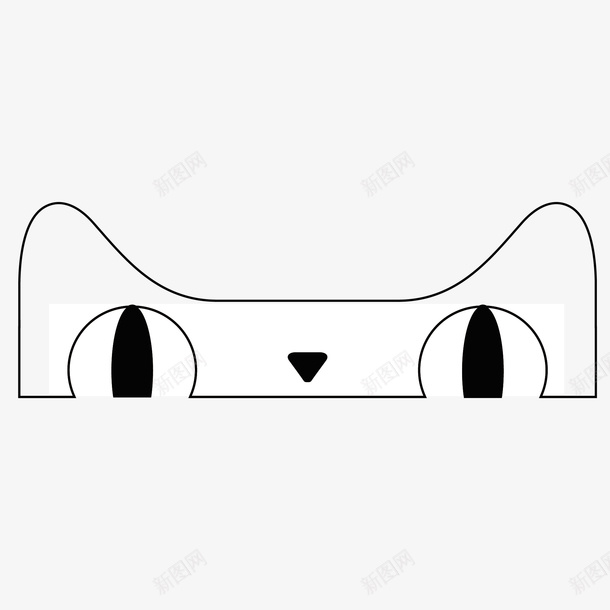天猫LOGO形象矢量图图标ai_新图网 https://ixintu.com LOGO 免抠图 创意形象 天猫 形象 设计 黑白 矢量图