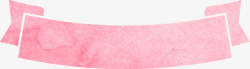 手绘感恩节装饰粉色的飘带高清图片