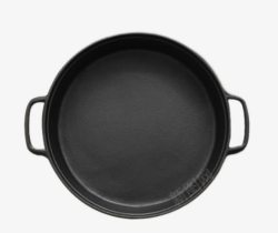 黑色的锅平底锅煎包锅高清图片