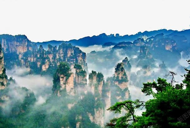 漂亮的张家界山峰png免抠素材_新图网 https://ixintu.com 山峰 张家界 旅游 风景