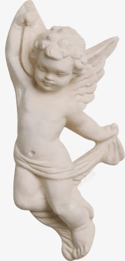 天使婴儿雕像高清图片