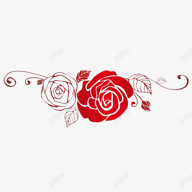 鲜艳花朵png免抠素材_新图网 https://ixintu.com 3D玫瑰 一束玫瑰 红色 红色玫瑰 花朵 馥郁芬芳 鲜艳的玫瑰
