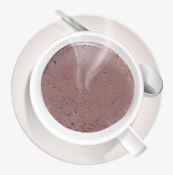 花生紫米煳紫米黑芝麻糊谷物高清图片