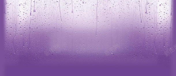 模糊紫色下雨玻璃海报背景背景
