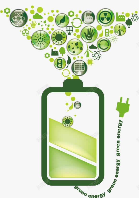 创意手机充电png免抠素材_新图网 https://ixintu.com 充电 创意 太阳能 手机 抽象 环保 绿色 绿色能源 风能
