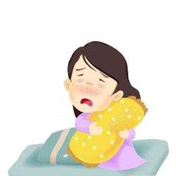 传染病预防常识传染性感冒冒卧床漫画高清图片