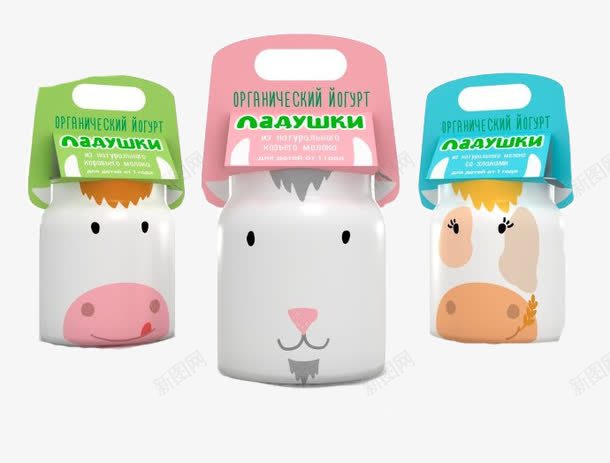 可爱牛奶瓶子png免抠素材_新图网 https://ixintu.com 产品实物 兔子包装 包装设计 奶牛包装 牛奶瓶