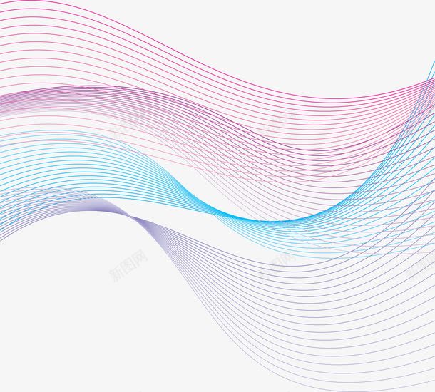 四种不同曲线条png免抠素材_新图网 https://ixintu.com 弧度线 柔和曲线 柔和线条 波浪线 线条 装饰曲线 飘逸曲线